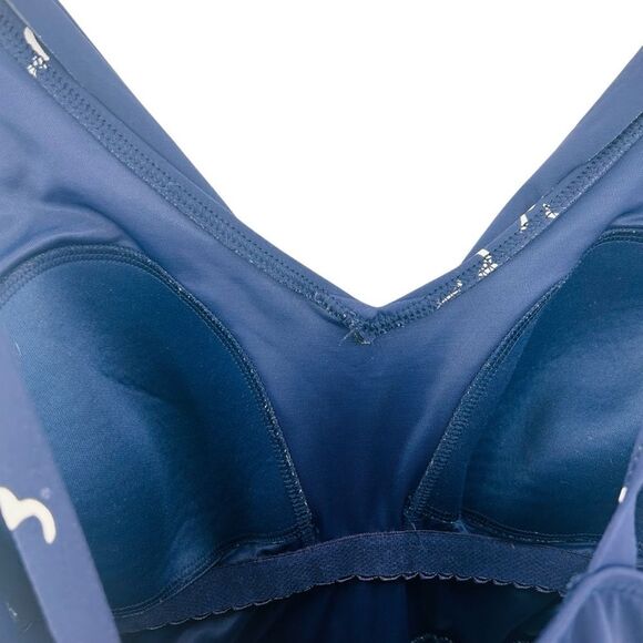 Lands and navy faux wrap swim dress size 16 - Picture 4 of 7